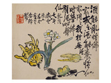 A Page (Flower) from Flowers and Bird, Vegetables and Fruit Giclée-Druck von Li Shan