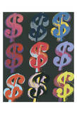 $9, c.1982 (on black) Posters by Andy Warhol