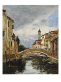 A Small Venetian Canal; Petit Canal a Venise Giclee Print by Eugene Boudin