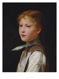 Portrait of a Young Girl Giclee Print by Albert Anker