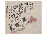 A Page (Melon) from Flowers and Bird, Vegetables and Fruits Giclée-Druck von Li Shan
