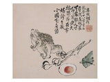 A Page (Frog) from Flowers and Bird, Vegetables and Fruits Giclée-Druck von Li Shan