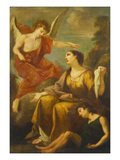 The Angel Appearing to Hagar and Ishmael in the Desert Giclee-trykk av Antonio Bellucci The Angel Appearing to Hagar and Ishmael in the Desert Giclee-trykk av Antonio Bellucci