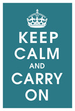 Keep Calm (peacock) Poster