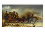 Coaching Scenes- Through the Four Seasons, One of Four Giclée-Druck von William Joseph Shayer