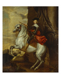Equestrian Portrait of the Cardinal-Infante Ferdinand of Spain (1609-1641), Wearing Armour and… Giclee Print by Sir Anthony Van Dyck (Follower of)