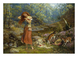 Audrey's Toilet reproduction procédé giclée par Arthur Hughes