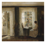 A Woman at a Sunny Window Giclee Print by Carl Holsoe