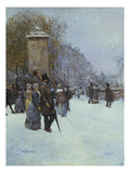 A Paris, La Promenade Lámina giclée por Jean Francois Raffaelli