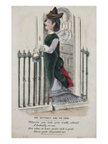 A Humorous Victorian Valentine Card; the Butterfly and the Grub Giclee Print