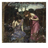 Nymphs Finding the Head of Orpheus Giclee Print by John William Waterhouse