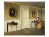 The Artist's Daughter in an Interior at Liselum reproduction procédé giclée par Peter Ilsted