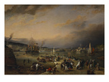 The Admiral's Hard, Stonehouse, Plymouth Giclee Print by Richard Bridges Beechey