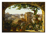 Piazza Barberini, Rome Giclée-Druck von Karl Von Bergen