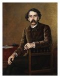 Portrait of Stephane Mallarme, the Poet Giclee Print by Francois Nardi