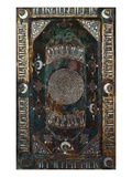 A Fine Khorassian Silver and Copper Inlaid Brass Tray Giclee Print