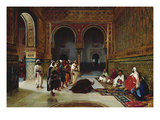 An Oath of Allegiance in the Hall of the Abencerrajes, Alhambra, Granada Giclee-trykk av Filippo Baratti