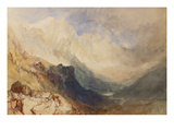A Scene in the Val D'Aosta Giclee Print by William Turner