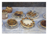 Cakes; Gateaux Giclée-tryk af Gustave Caillebotte Cakes; Gateaux Giclée-tryk af Gustave Caillebotte