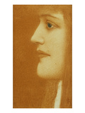 Profile of a Woman; Femme En Profil Giclee Print by Fernand Khnopff