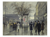 Vesterbrogade, Copenhagen Giclee Print by Paul Fischer