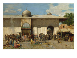 Oriental Market; Mercato Orientale Reproduction procédé giclée par Alberto Pasini