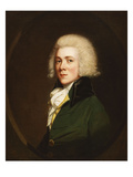 Portrait of Reginald Pearch, Half Length, in a Green Jacket and White Stock Giclee-trykk av Thomas Beach Portrait of Reginald Pearch, Half Length, in a Green Jacket and White Stock Giclee-trykk av Thomas Beach