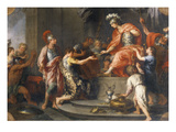 Liberality: Alexander the Great Rewarding His Captains Giclee Print by Francesco Fernandi