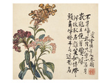 A Page (Flowers) from Flowers and Bird, Vegetables and Fruits Giclée-Druck von Li Shan