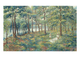 Madame Lebasque and Her Son on the Bank of the Marne; Madame Lebasque Et Sa Fille Au Bord De La… reproduction procédé giclée par Henri Lebasque