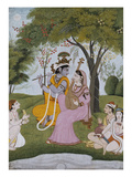 Krishna and Radha Making Music Giclee Print