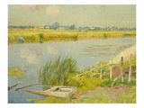 The Lily Banks; Bords De La Lys reproduction procédé giclée par Emile Claus