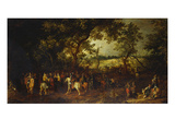 An Officer Preparing His Troops for an Ambush Giclée-Druck von David Vinckeboons