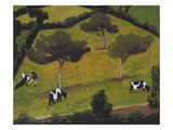 Cows in a Field; Vaches Dans Un Pre Giclee Print by Roger De La Fresnaye