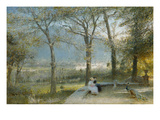 The Gardens, Pallanza, Lago Maggiore Giclee Print by Albert Goodwin
