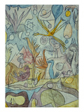 Flock of Birds; Vogelsammlung Reproduction procédé giclée par Paul Klee
