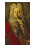 Portrait of a Gentleman, in a Long Powdered Wig, and Red Coat Giclee Print by Francesco Solimena (Follower of)