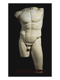 An Important Roman Marble Torso of the Diadumenos of Polykeitos Reproduction procédé giclée