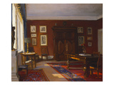 A Sunlit Interior Giclee-trykk av Gerhard-Lichtenberg Blom