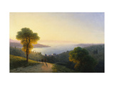 A View of the Bosphorus from the European Side Above the Palace of the Dolmabache, the Seraglio… Lámina giclée por Ivan Konstantinovich Aivazovsky