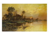 Autumn Evening - Somme Marshes; Soir D'Automne - Marais De La Somme Giclee Print by Albert Gabriel Rigolot