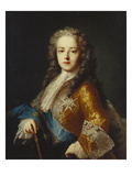 Portrait of King Louis Xv (1715-1774), as a Youth,  Half Length, Wearing a Yellow Coat with the… Giclee Print by Jean Ranc (Attr to)
