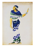 Costume Design for a Musician Giclee Print by Leon Bakst