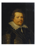 Portrait of a Gentleman, Bust Length, in Armour and a Gold and Silver Embroidered Doublet and… Giclee Print by Jan Anthonisz. Van Ravesteyn