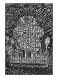 The Reception of the King and Queen in the City of Lyon (Firework Display-Barge) Giclee Print