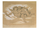 A Putto Trying to Steal Cupid's Arrows Giclee Print by William Adolphe Bouguereau