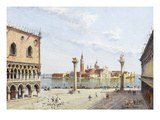 The Piazzetta, Venice, with San Giorgio Maggiore Beyond Giclee Print by Antonietta Brandeis