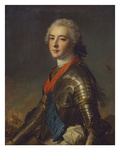 Portrait of Louis-Jean-Marie De Bourbon (1725-1793), Duc De Penthievre in Armour, with the Order… Giclee Print by Jean-Marc Nattier