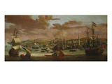 Dutch Men-Of-War and Turkish Galleys Off Constantinople Reproduction procédé giclée par Jacob Knyff