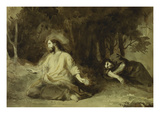 Christ at the Mount of Olives; Le Christ Au Mont Des Oliviers Giclee Print by Eugene Delacroix